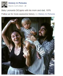 baby Leonardo di caprio and parents.