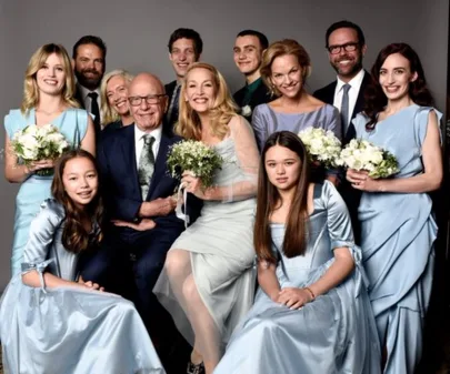 Jerry hall and rupert murdoch wedding day