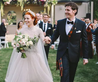 Yellow Wiggle and Purple Wiggle get married