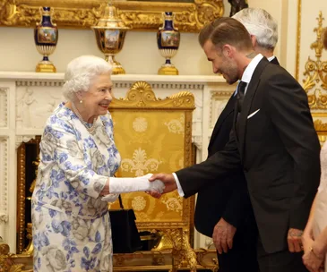 What Harper Beckham said when dad David met the Queen