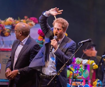 Prince Harry’s rock star moment 
