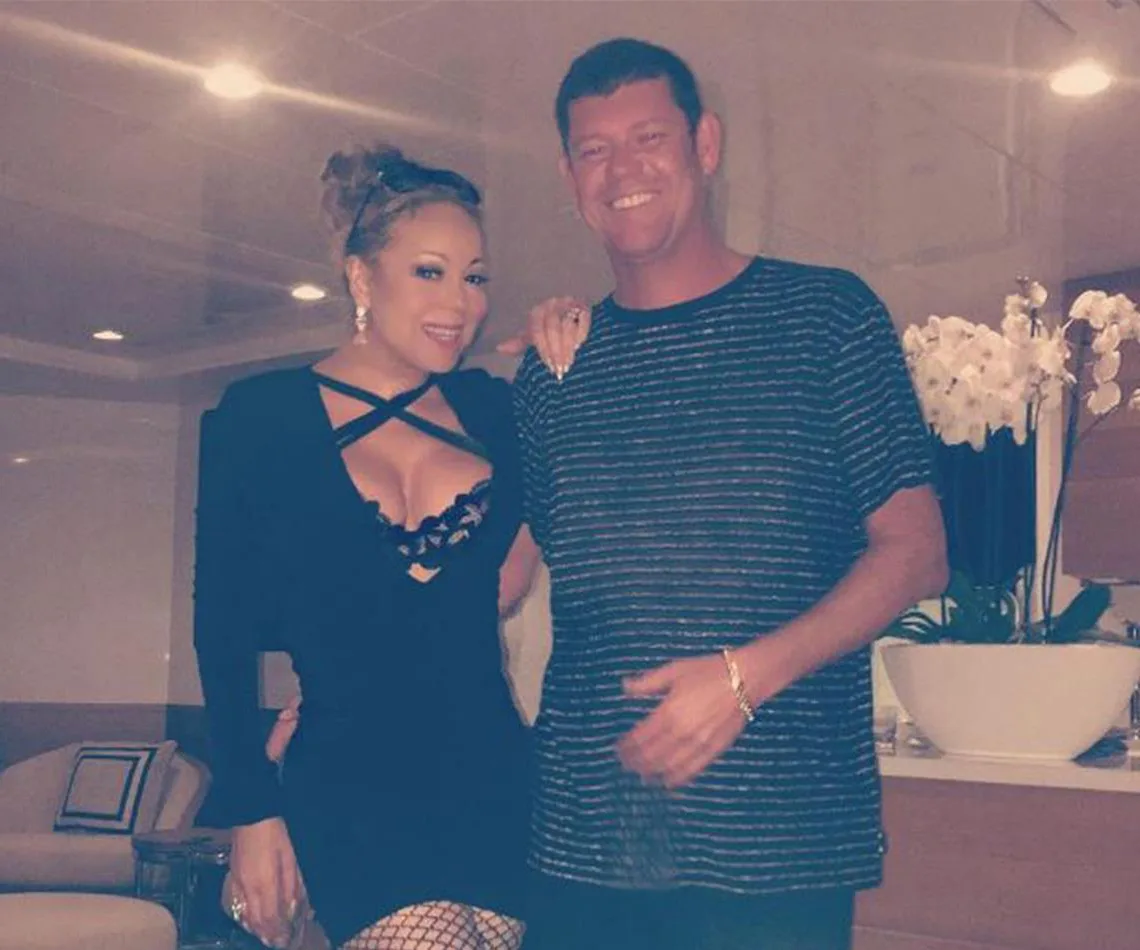 Mariah Carey shares loved-up snaps with James Packer on a luxury boat