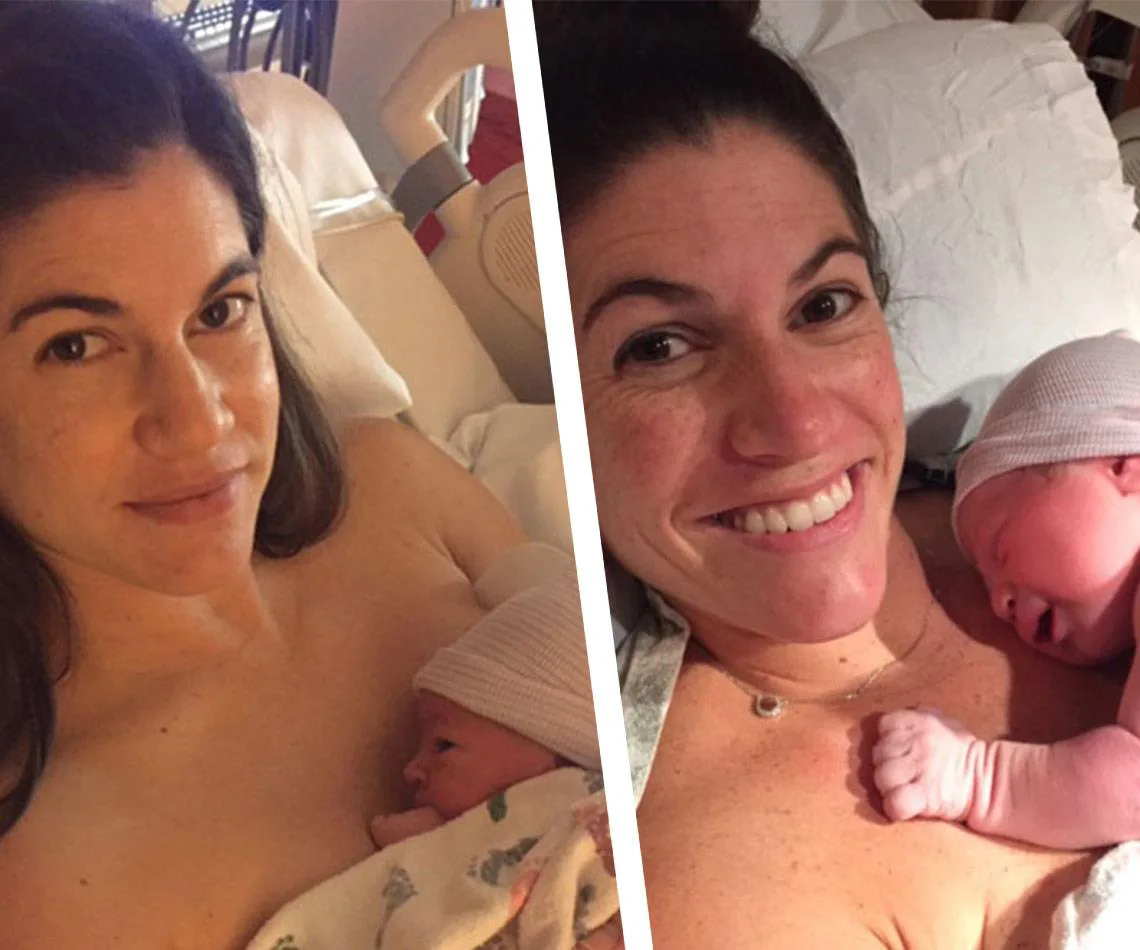 Identical twin sisters give birth on the same day