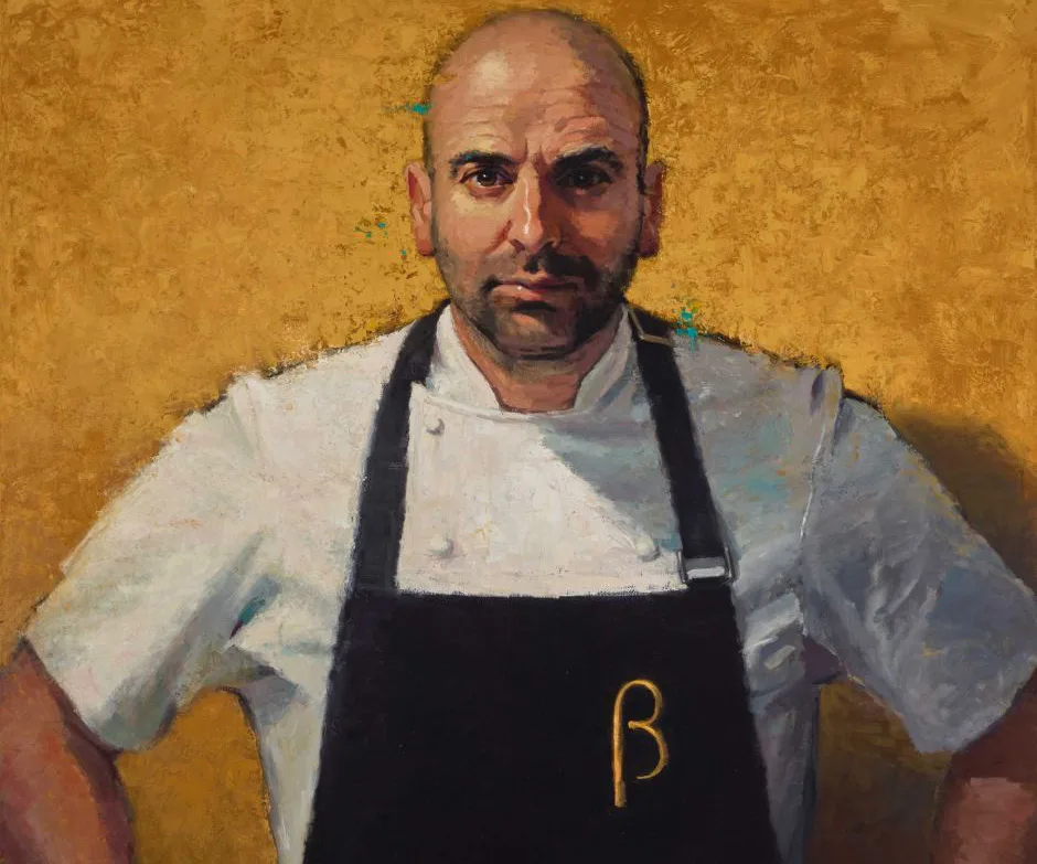 Portrait of George Calombaris wins Archibald ‘Packing Room Prize’