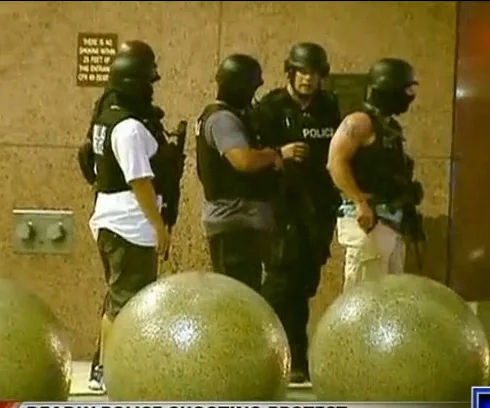 10 police officers shot over recent shootings in America