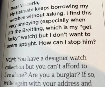 Funniest agony aunt questions