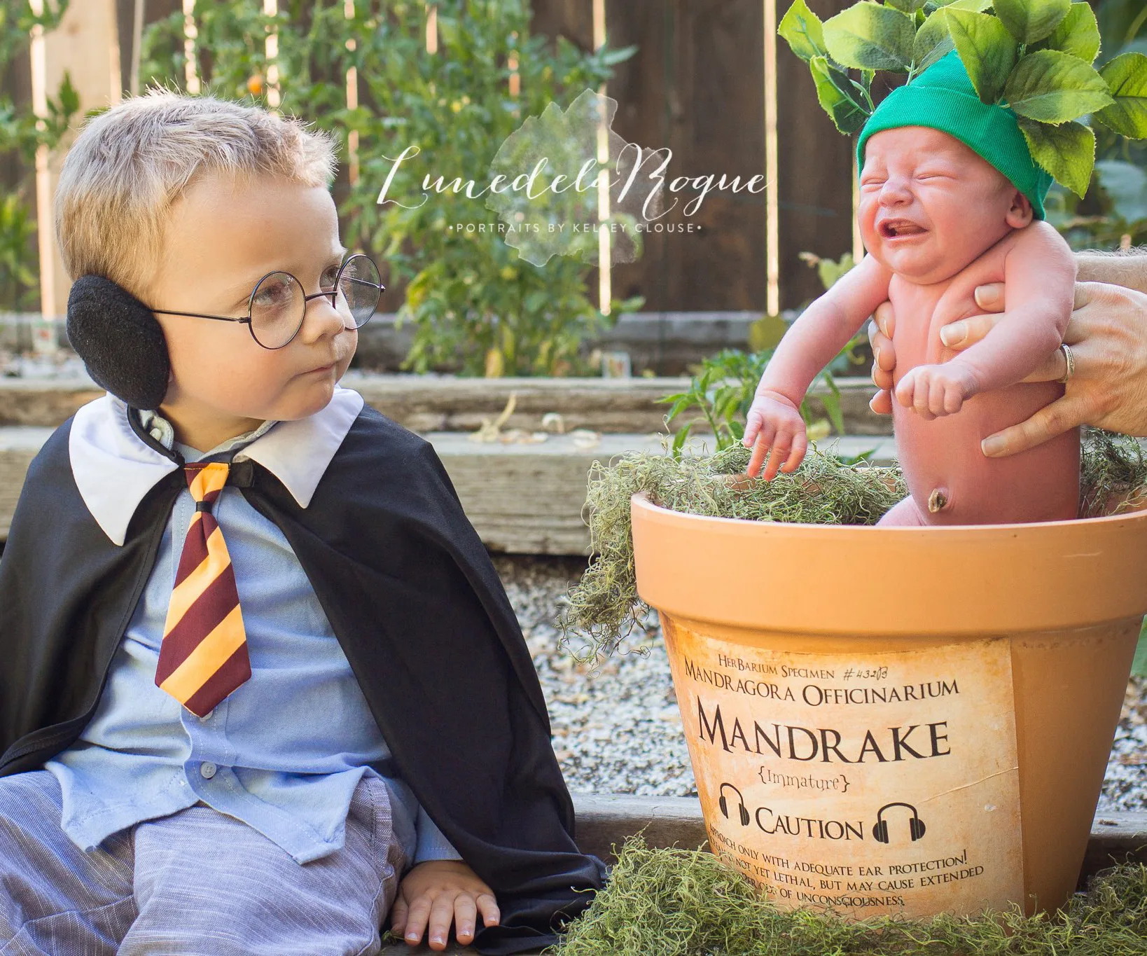 Adorable Harry Potter-themed newborn shoot