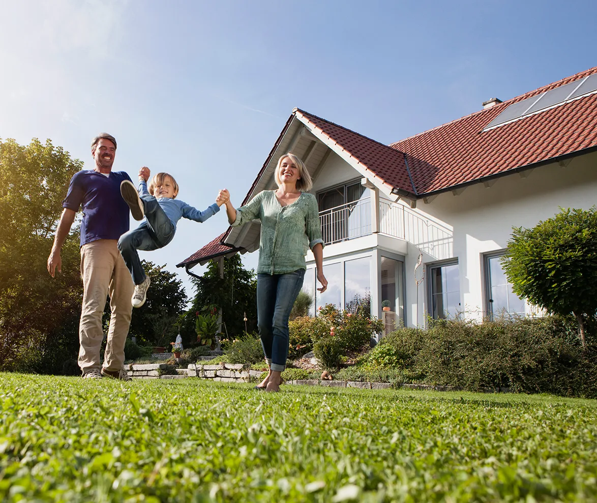 Family home garden