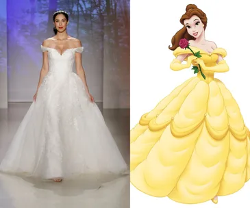 These Disney Princess-inspired wedding gowns are positively dreamy