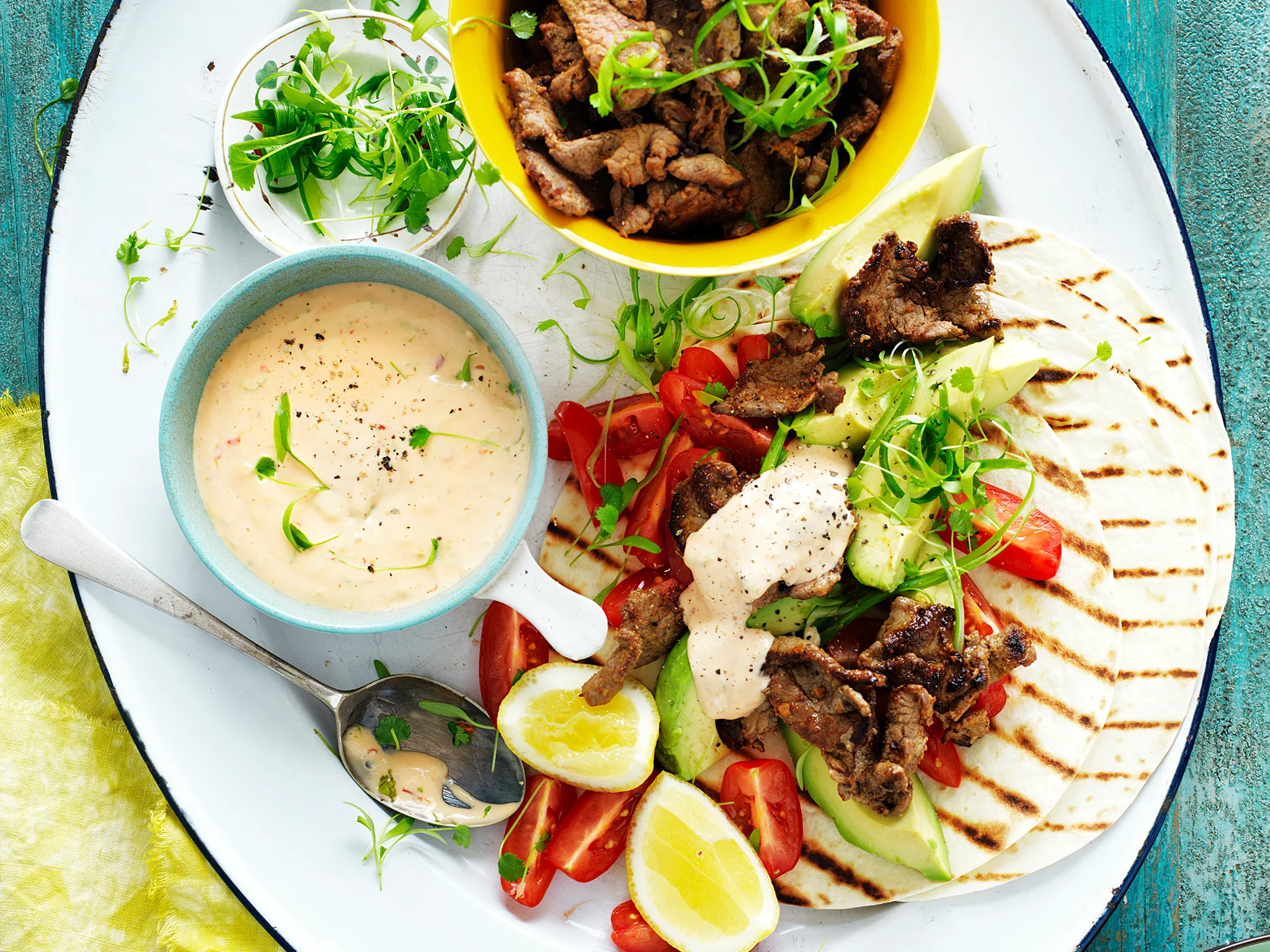 Mexican beef wraps