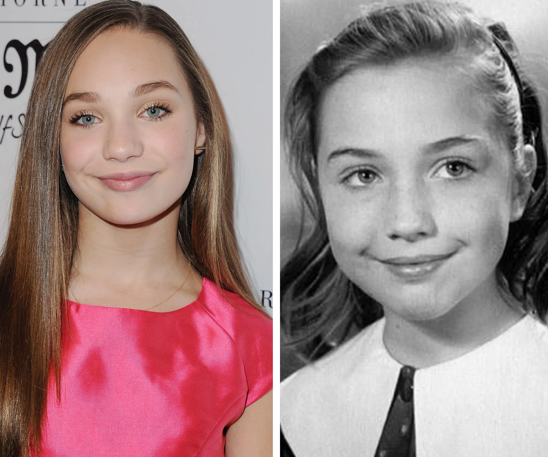 Maddie Ziegler and Hillary Clinton