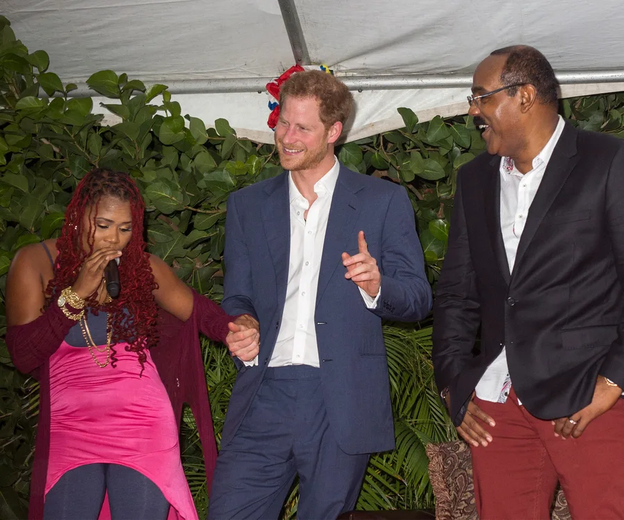 Antiguan Prime Minister, Prince Harry