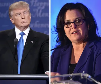 Rosie O'Donnell and Donald Trump