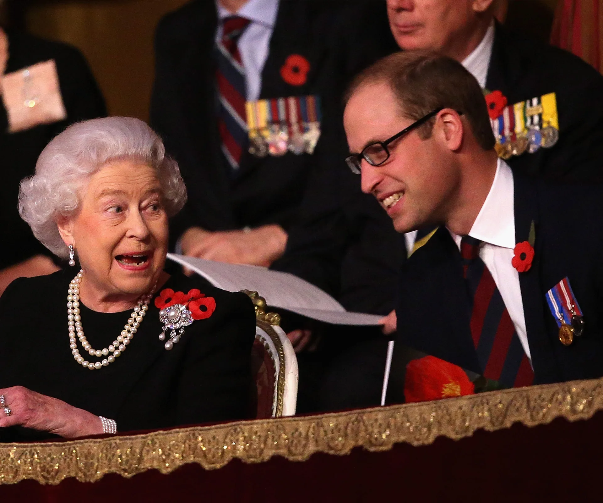 Queen Elizabeth and Prince William