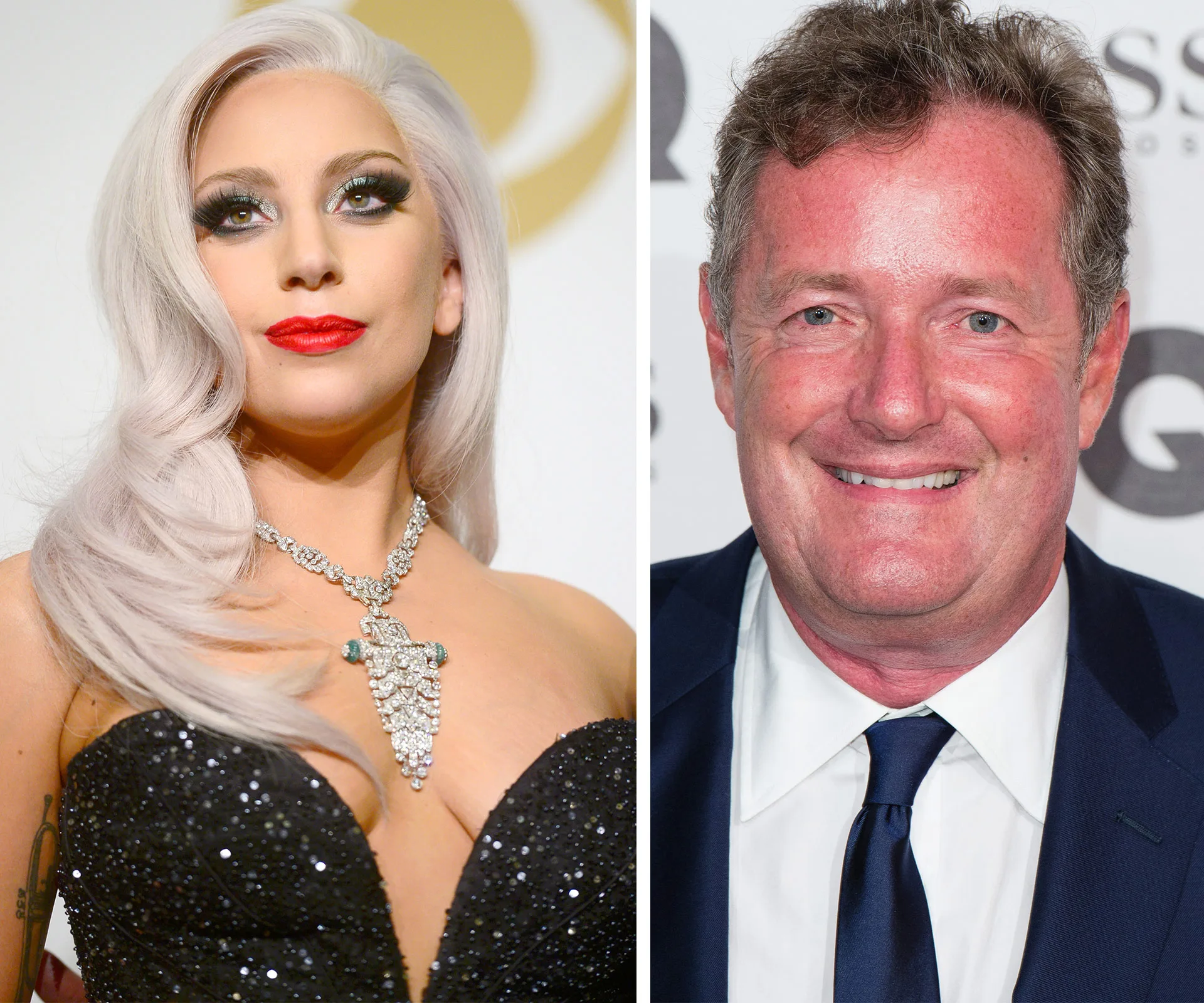 Lady Gaga and Piers Morgan