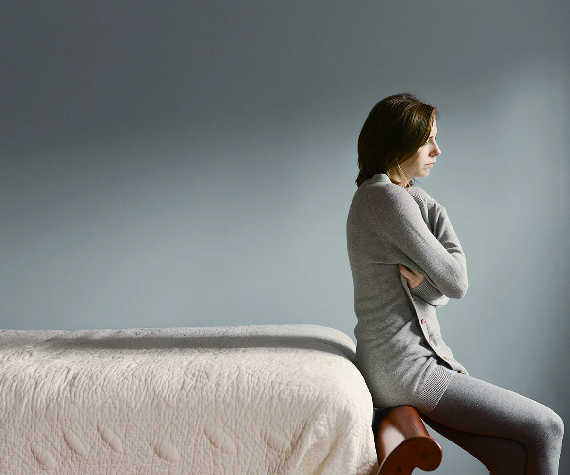 Woman waiting to give birth