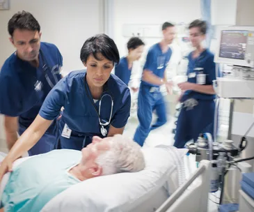 Man admitted to hospital