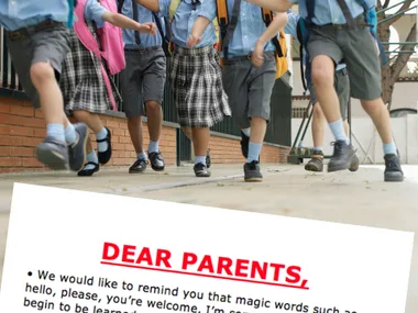 School note directed at parents goes viral
