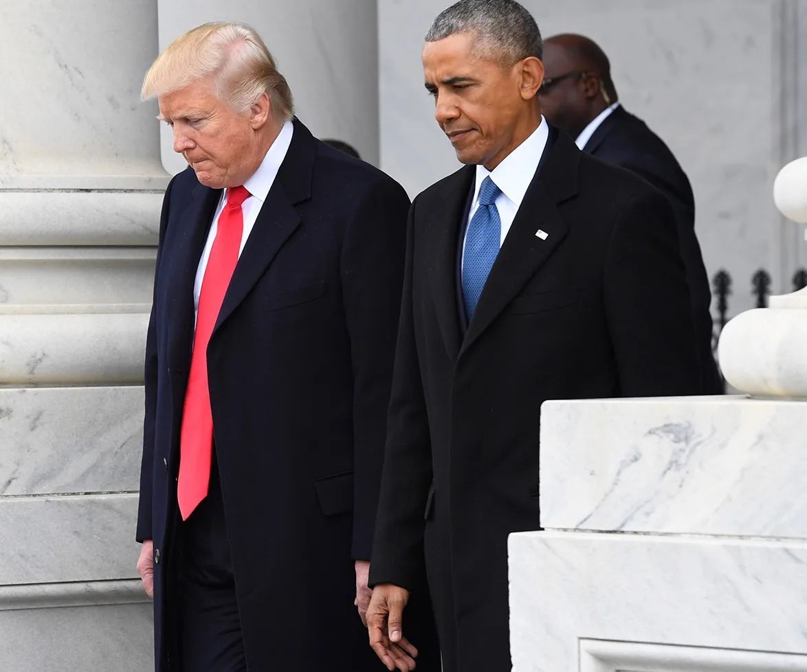 Donald Trump and Barack Obama