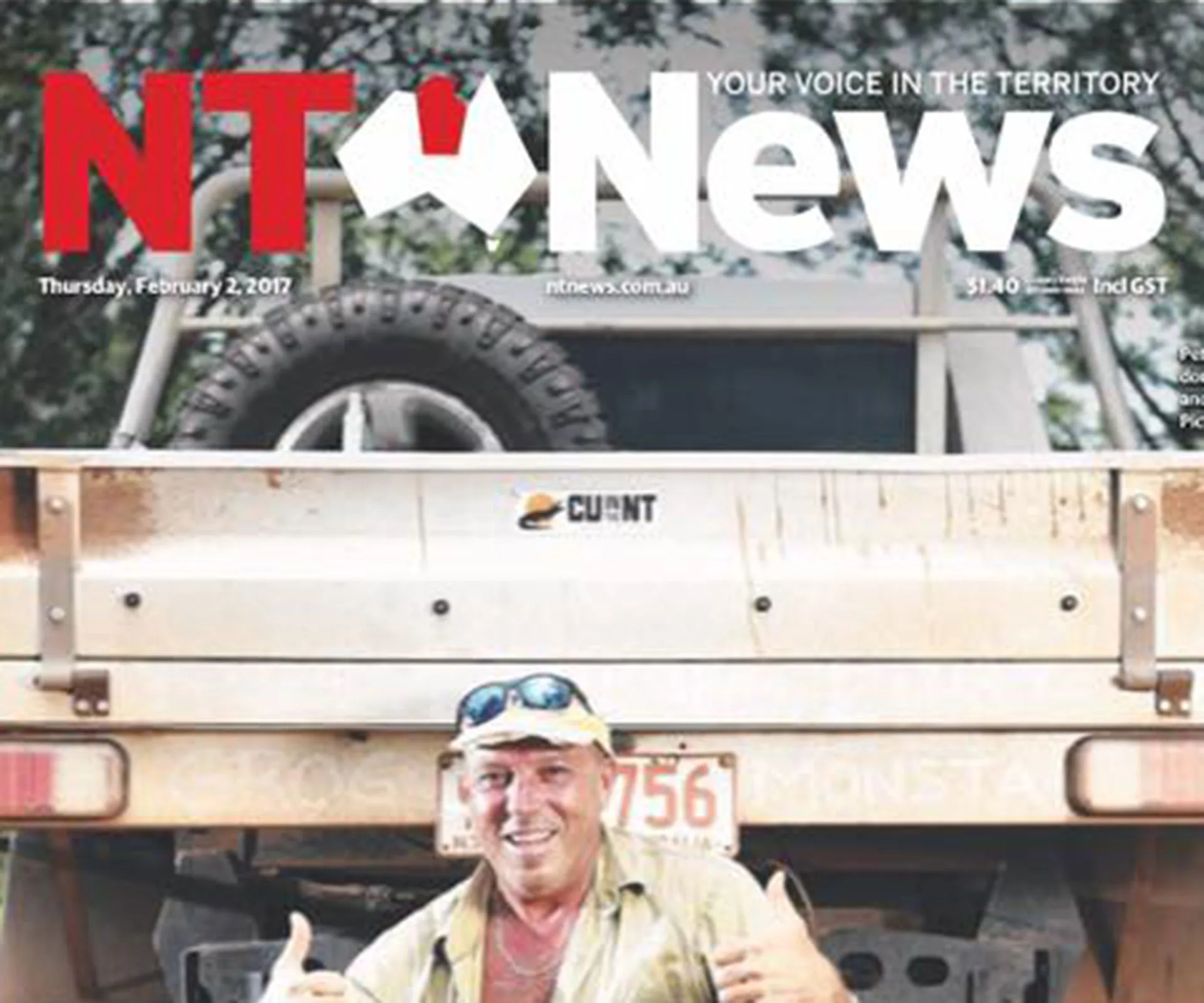 Today’s cover of the NT News is the rudest (and most Australian) thing ever