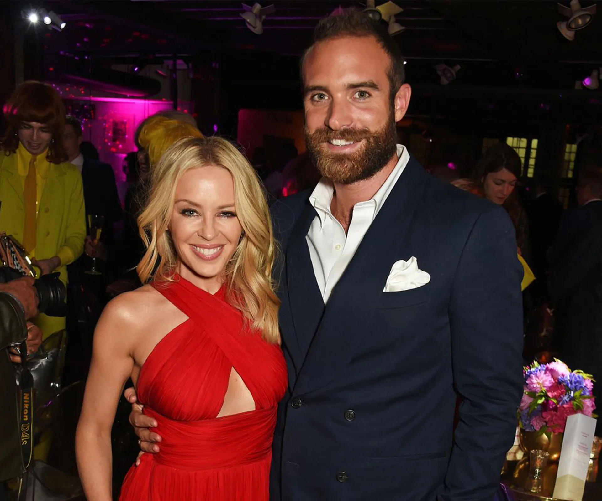 Kylie Minogue and Joshua Sasse