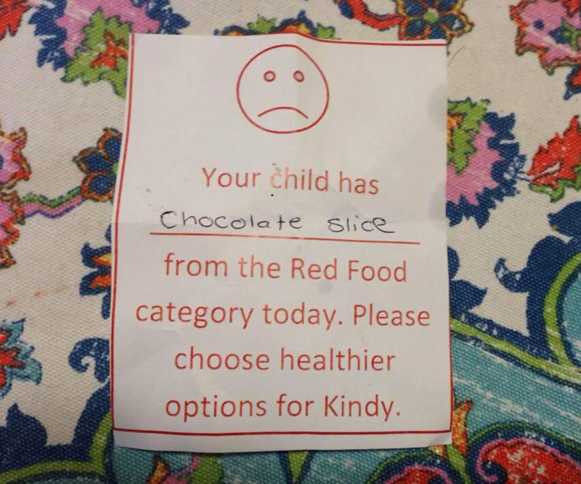 Mother shamed for packing chocolate slice in kid’s lunchbox