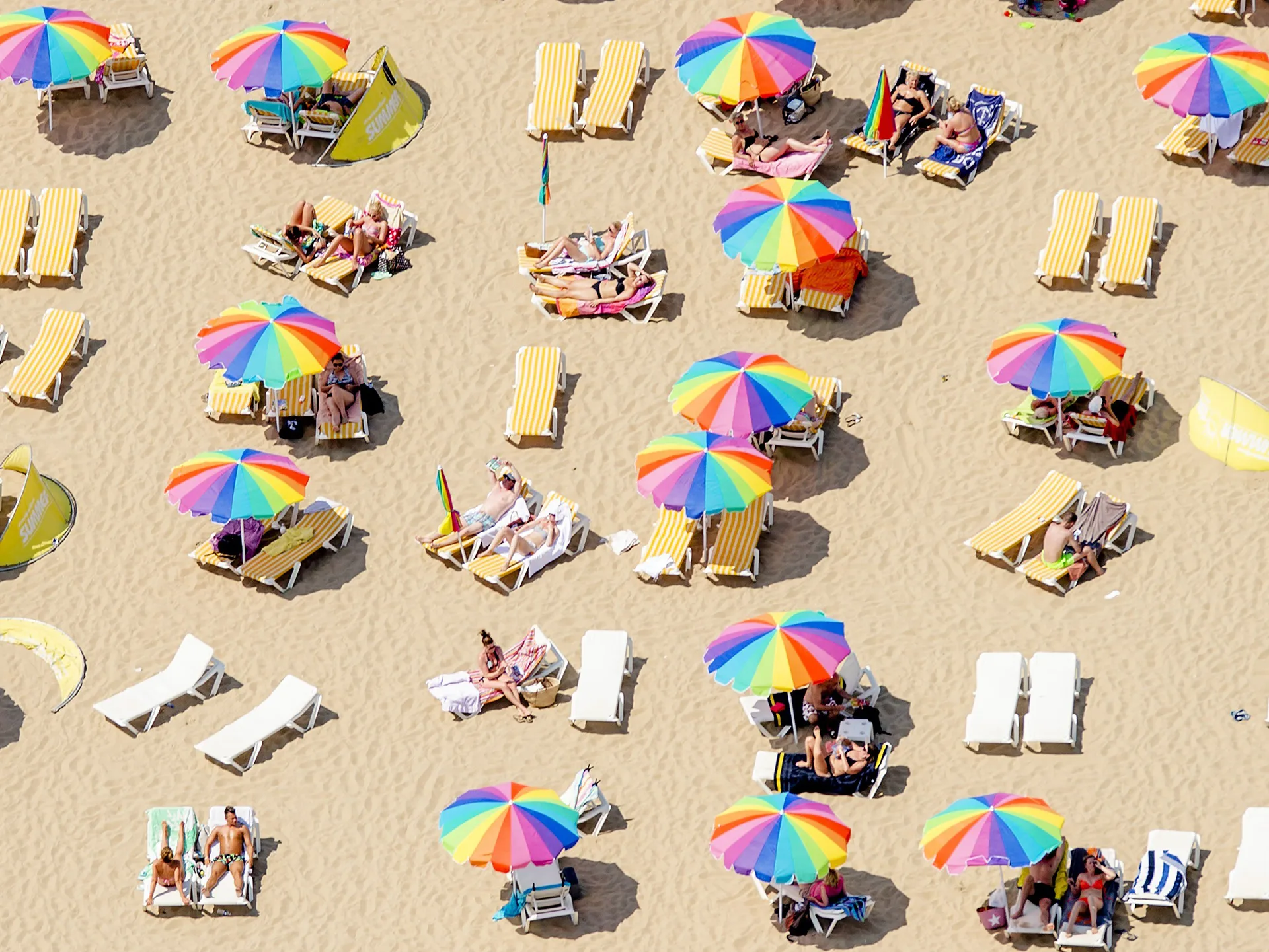 Beach umbrellas