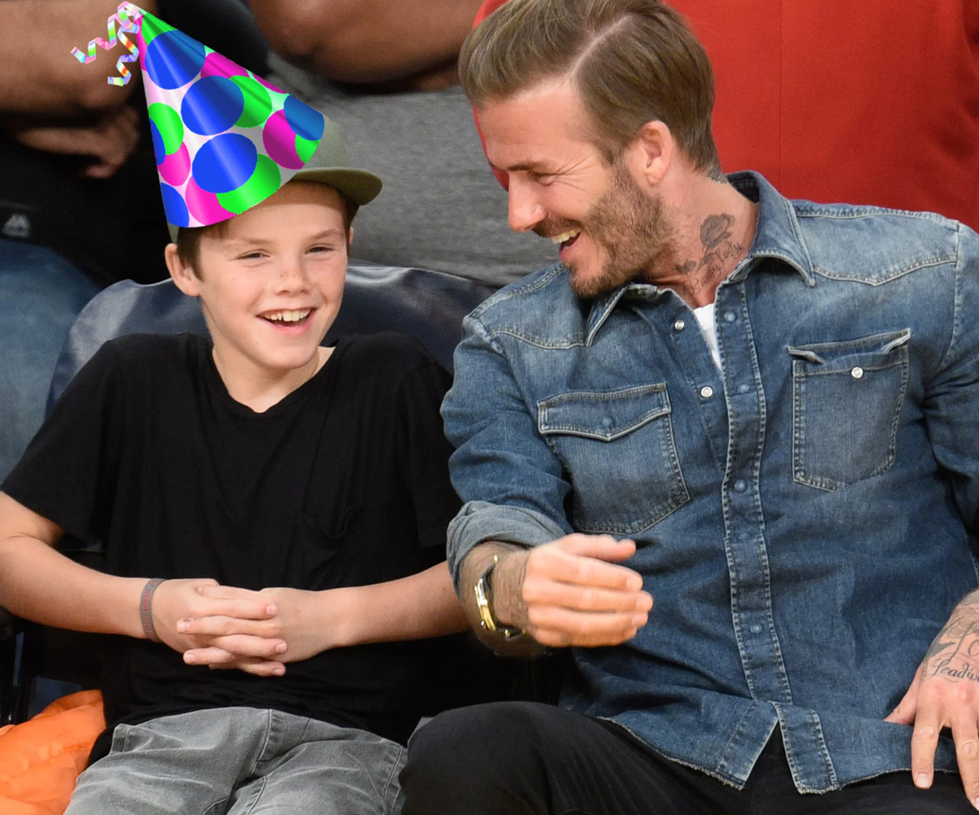 Cruz and David Beckham