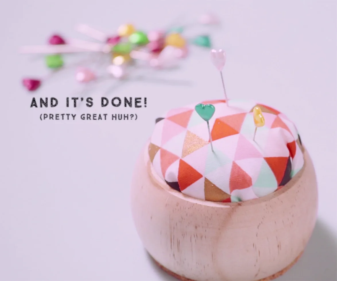 DIY bangle pincushion