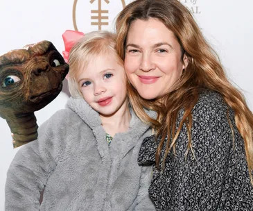 Drew Barrymore and daughter Frankie 