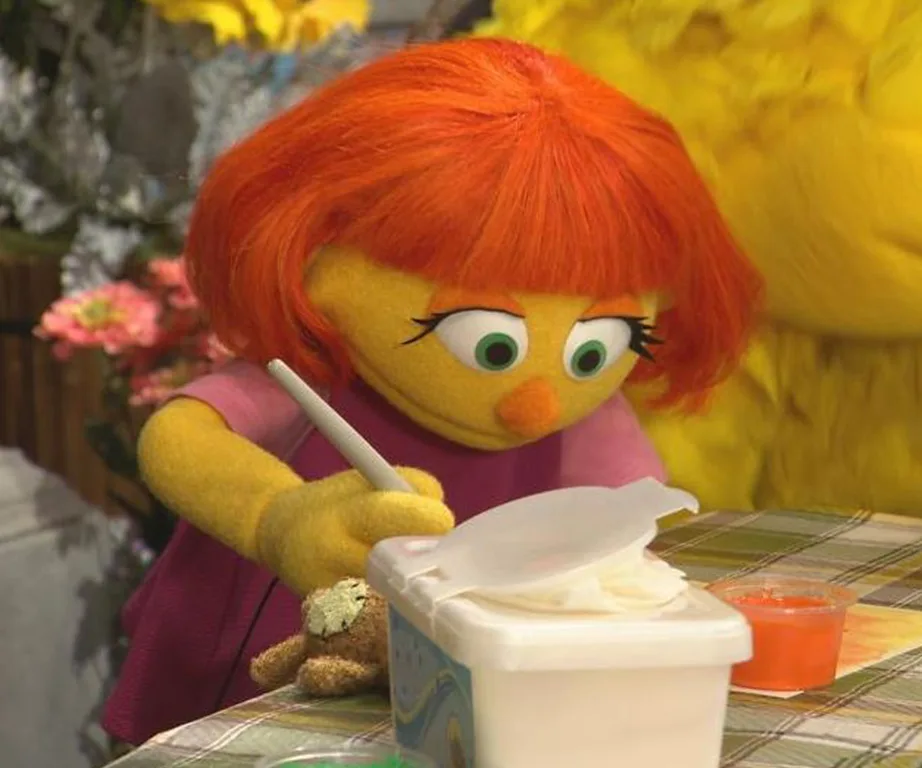 Sesame Street's first autistic character, Julia