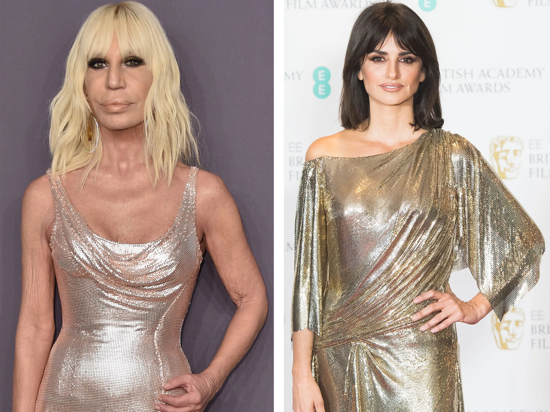 penelope cruz, donatella versace