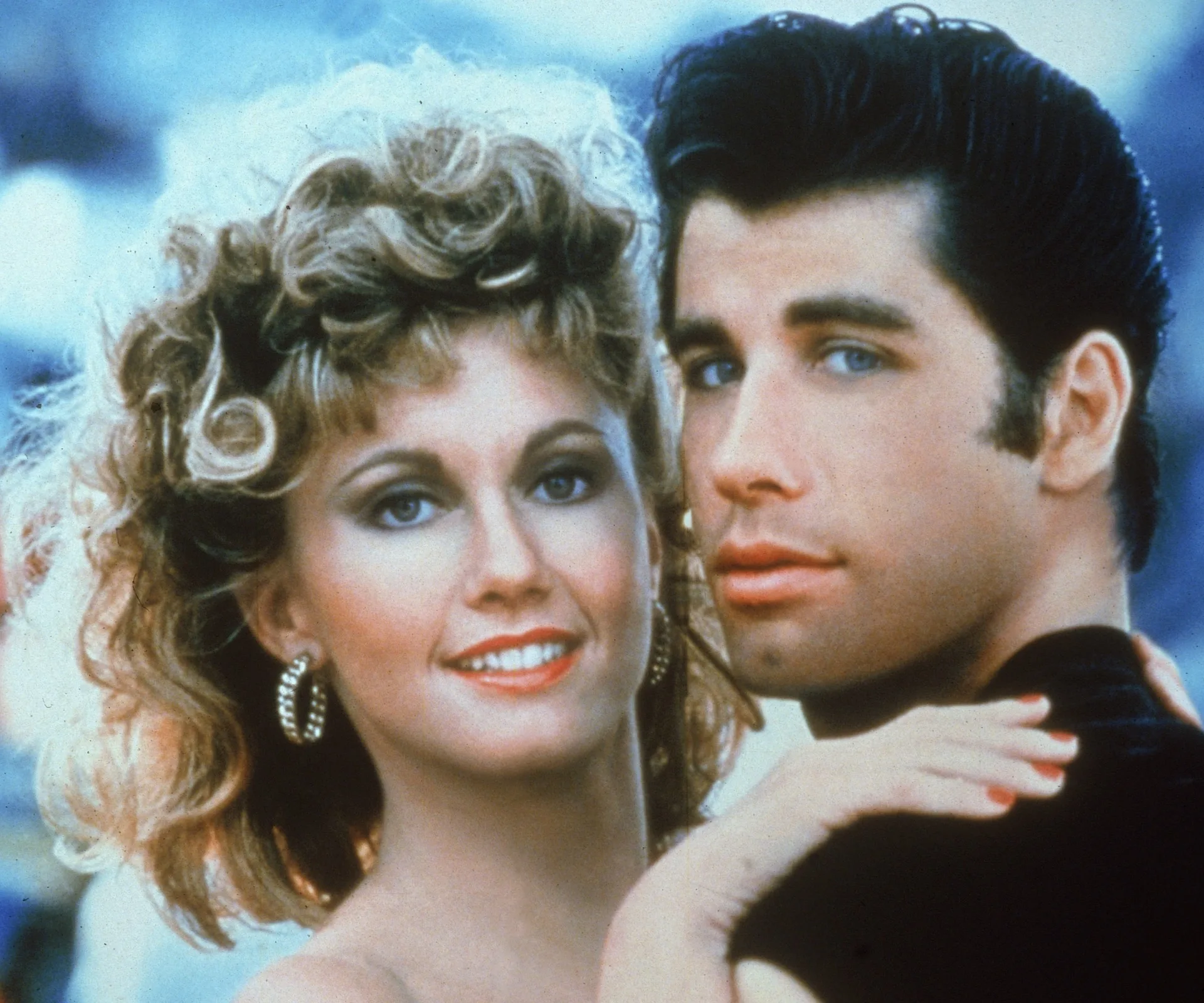 Olivia Newton-John and John Travolta