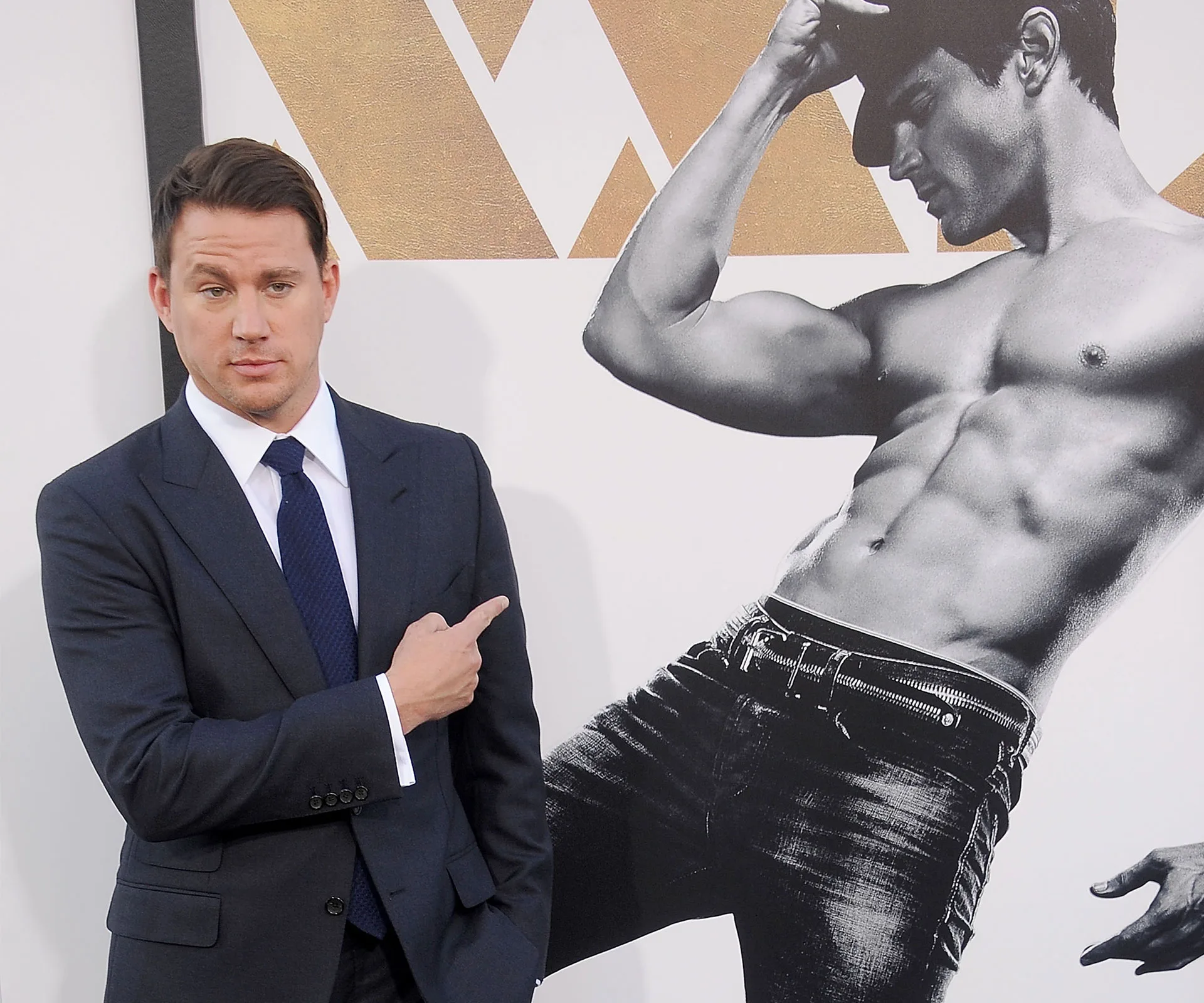 Channing Tatum at Magic Mike XXL premiere.