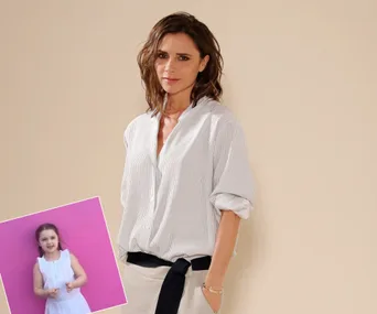 Victoria and Harper Beckham