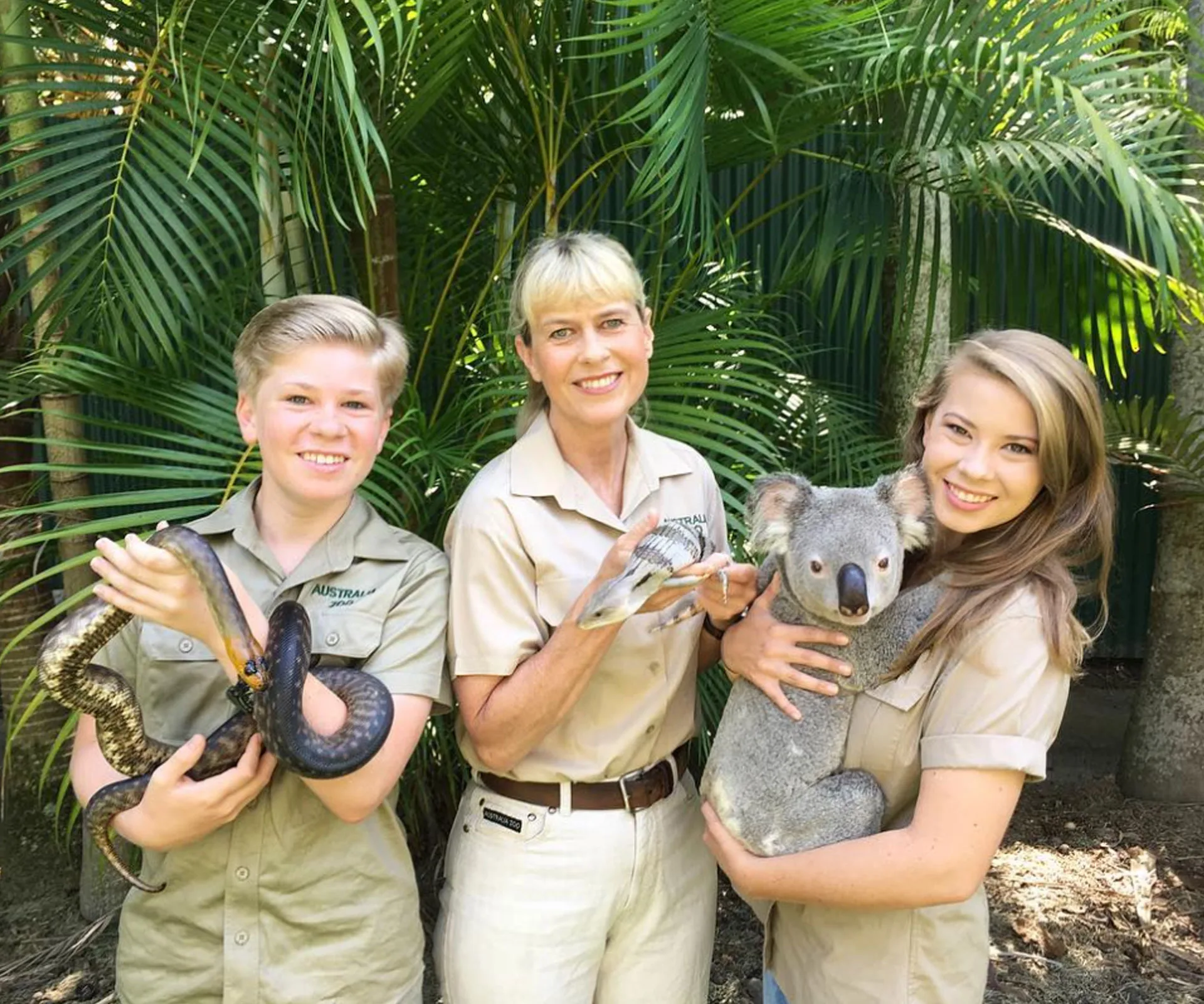 Bob, Terri and Bindi Irwin