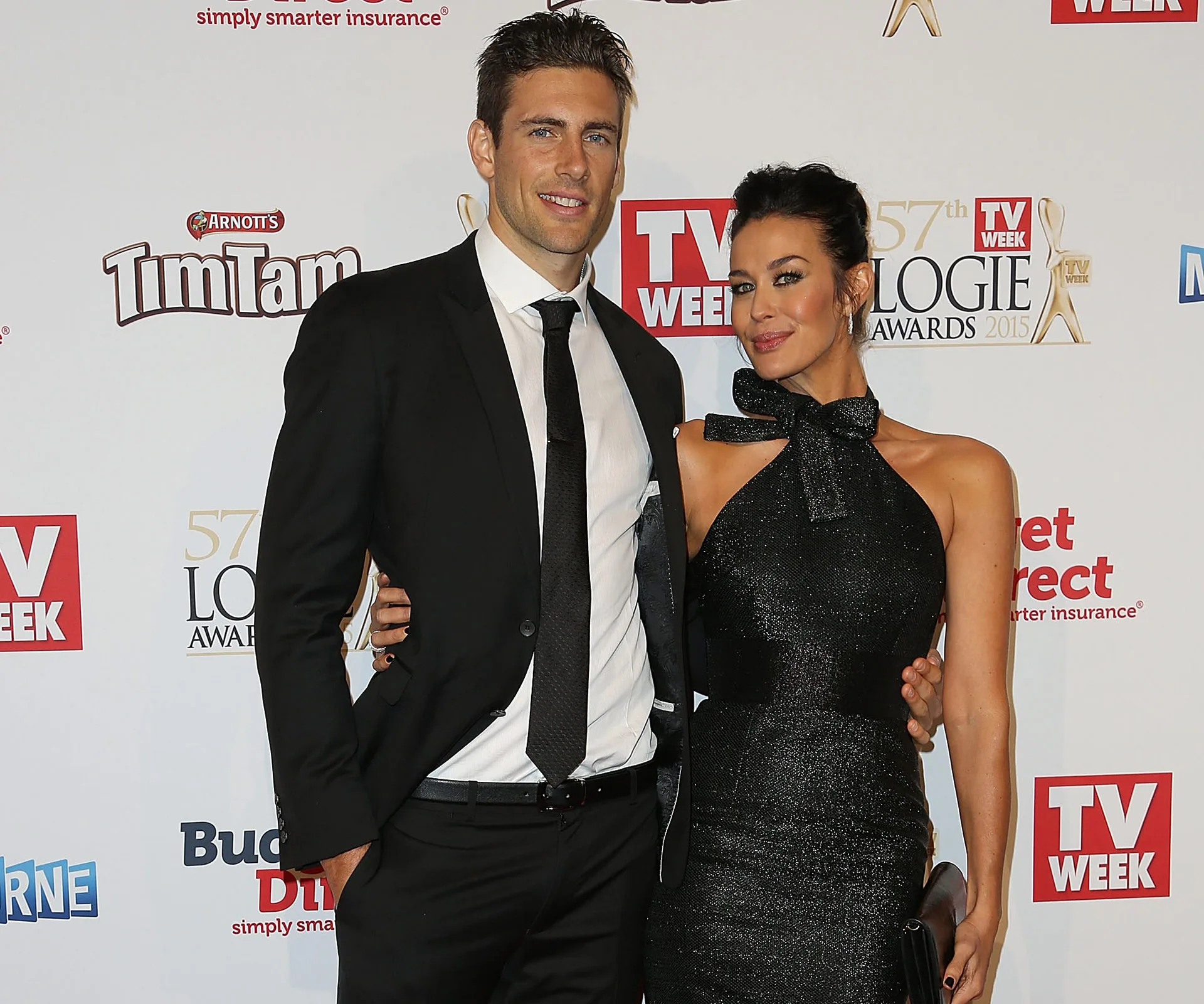 Megan Gale and Shaun Hampson