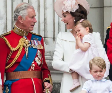 Prince Charles, Duchess Catherine and Prince George 