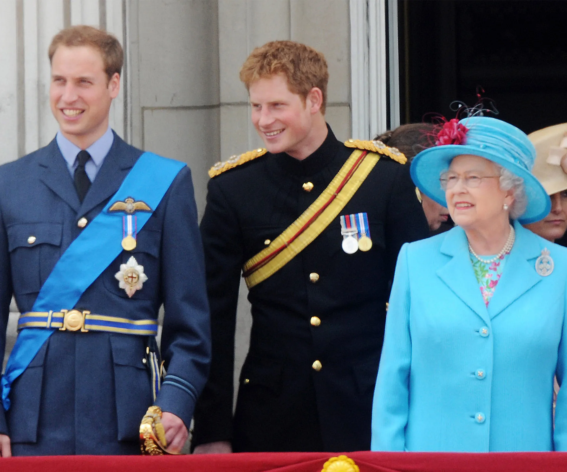 Prince William, Prince Harry and Queen Elizabeth