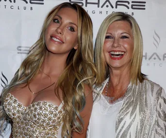 Chloe Lattanzi and Olivia Newton John 