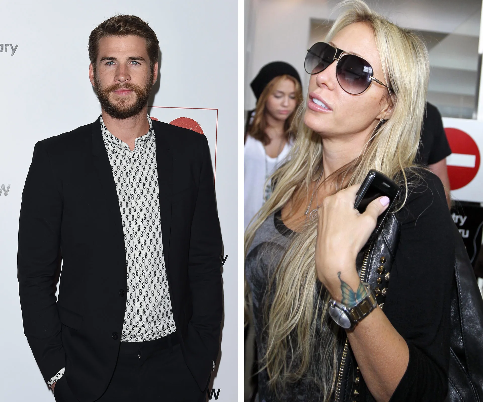 Liam Hemsworth and Tish Cyrus