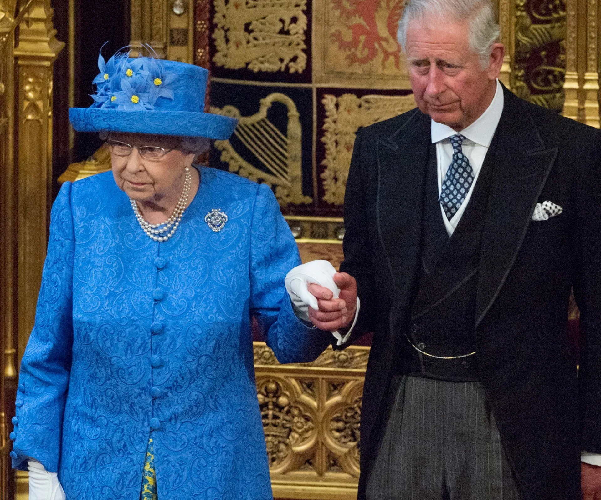 Queen Elizabeth and Prince Charles