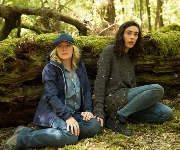 Geraldine Hakewill and Rebecca Gibney