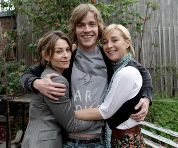 Kat Stewart, Richard Davies and Asher Keddie
