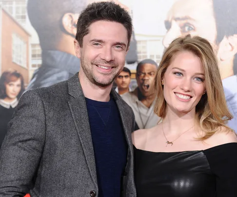 Topher Grace and Ashley Hinshaw