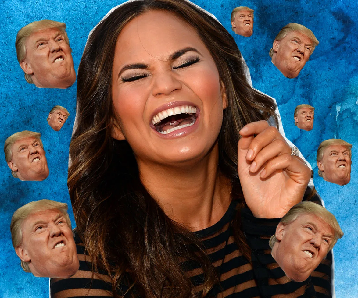 Chrissy Teigen and Donald Trump