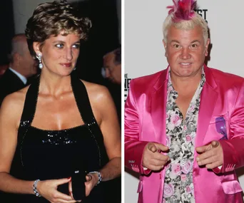Princess Diana and Darryn Lyons