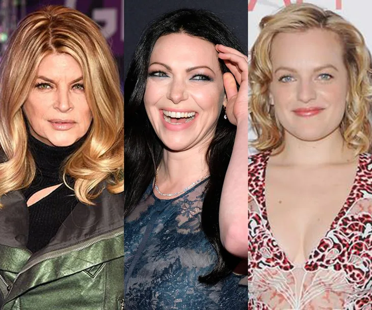 Three women posing together, each smiling in individual frames, dressed in elegant outfits with varied hairstyles.