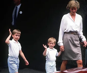 Prince William, Prince Harry, Princess Diana