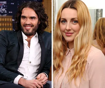 Russell Brand and Laura Gallacher
